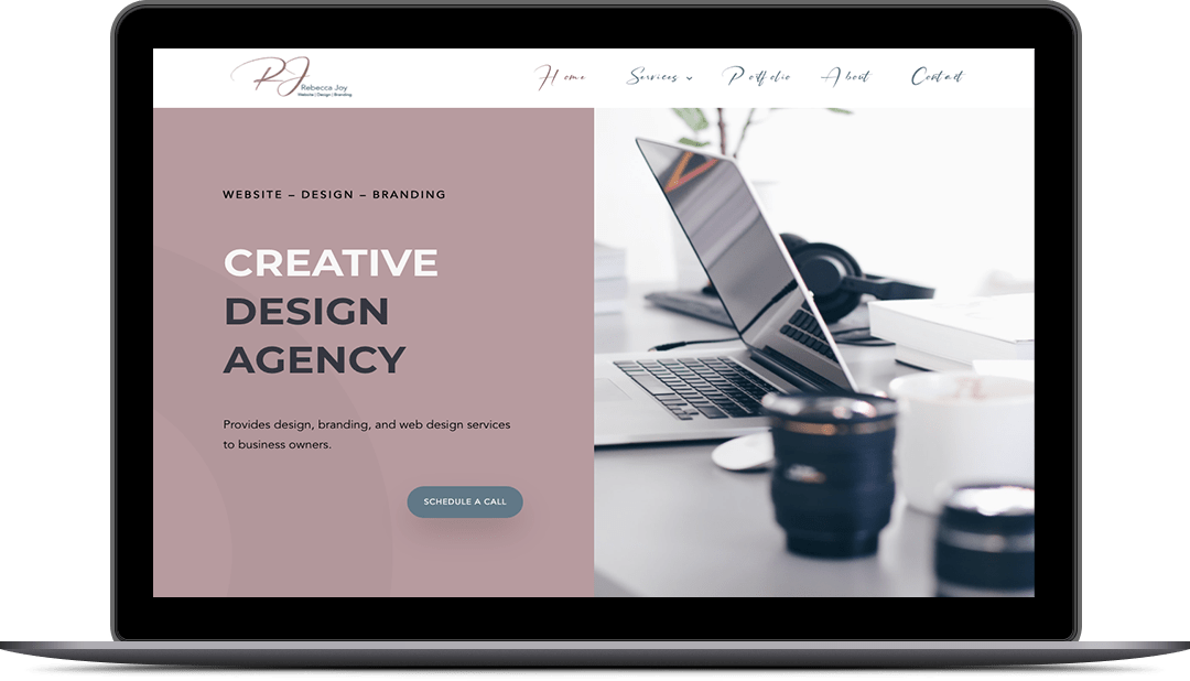 web design Rebecca joy website