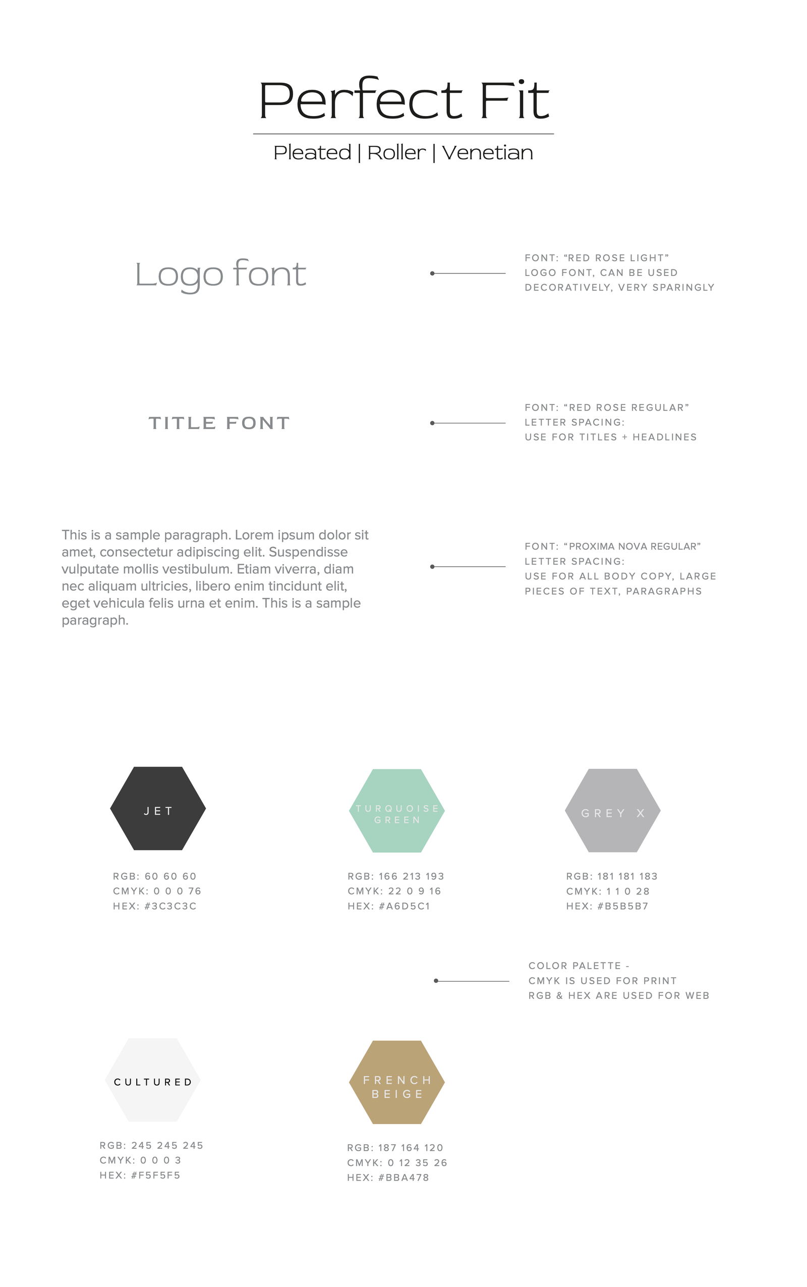 perfect fit branding style guide